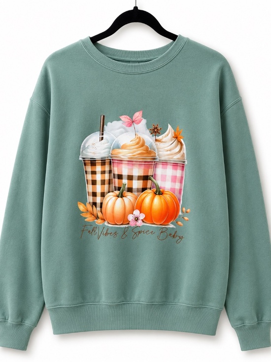 Comfort Colors Sweaters - New Crew Neck-Fall Vibes